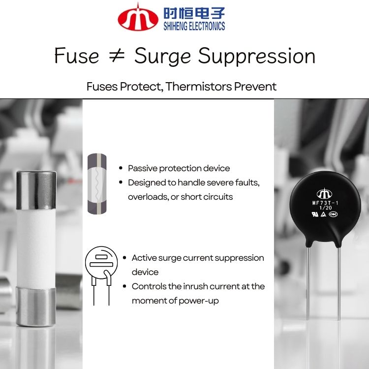 Why Fuses Alone Can’t Stop Inrush Current – The Role of NTC Thermistors