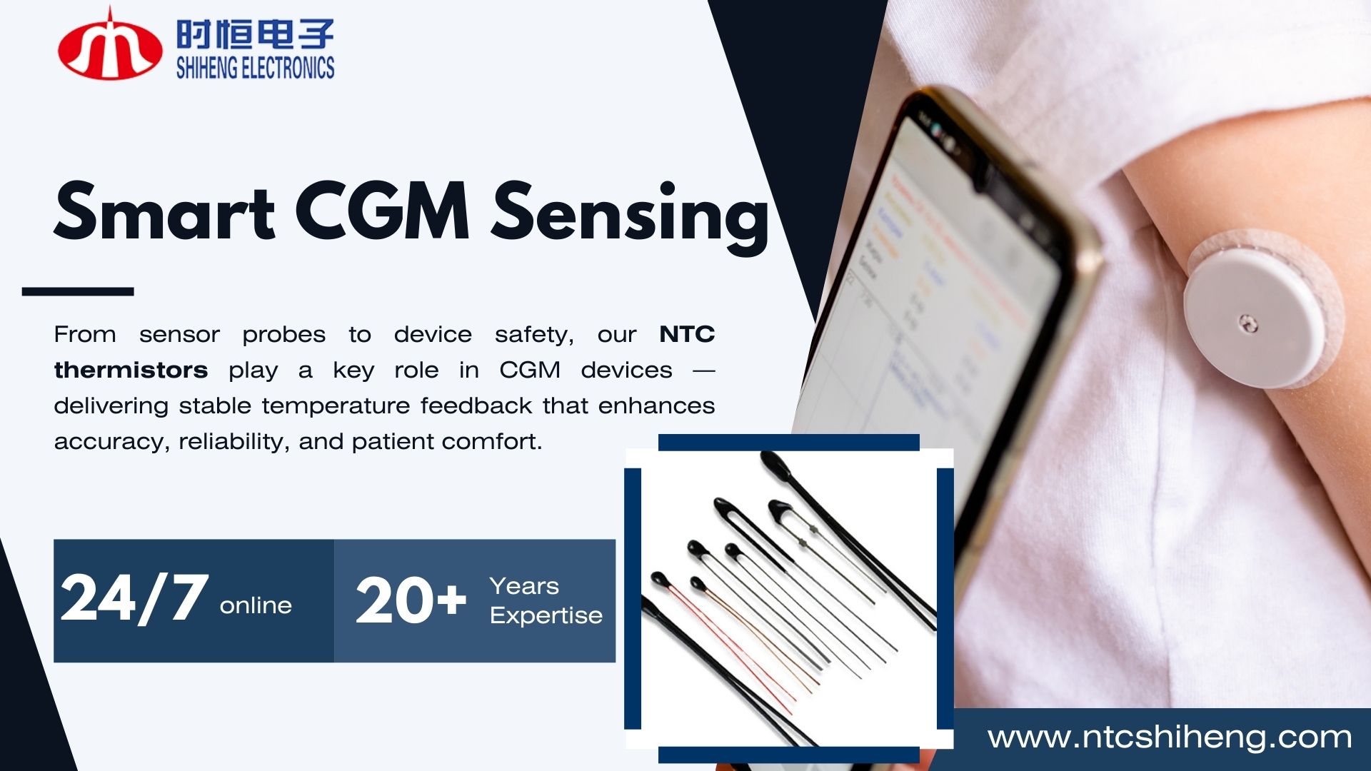 NTC for medical devices